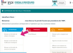 inpi créer entreprise